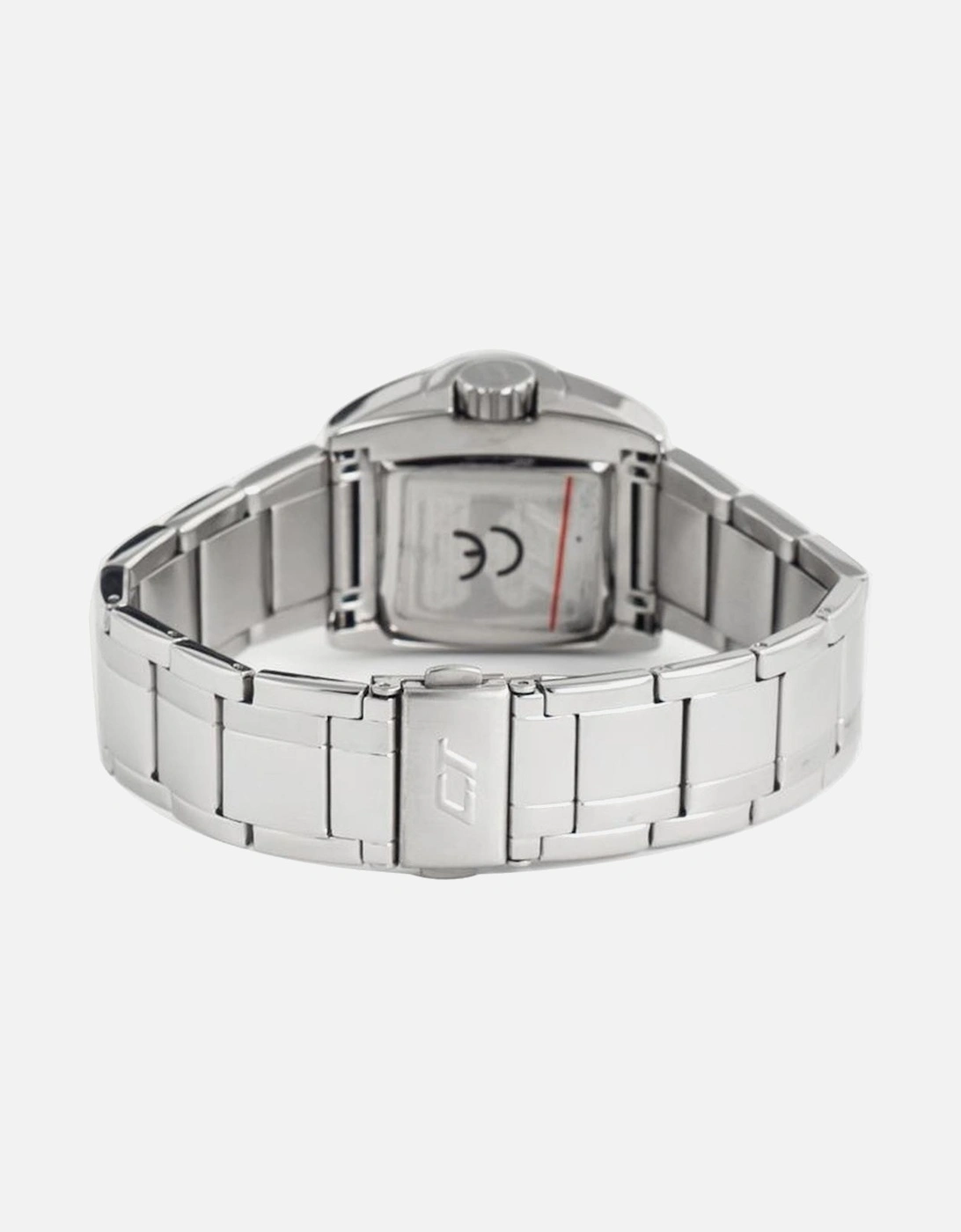 Steel Quartz Analog Watch with Date Function Women - Silver Watches
