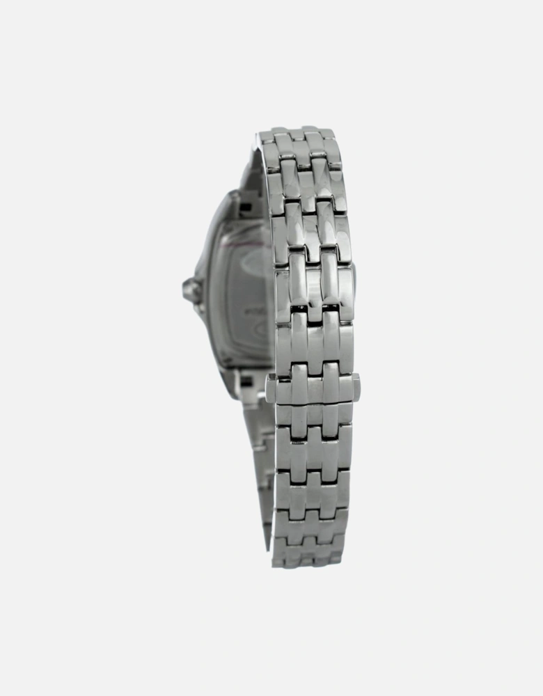 Steel Quartz Analog Watch with Mineral Glass Women - Silver Watches
