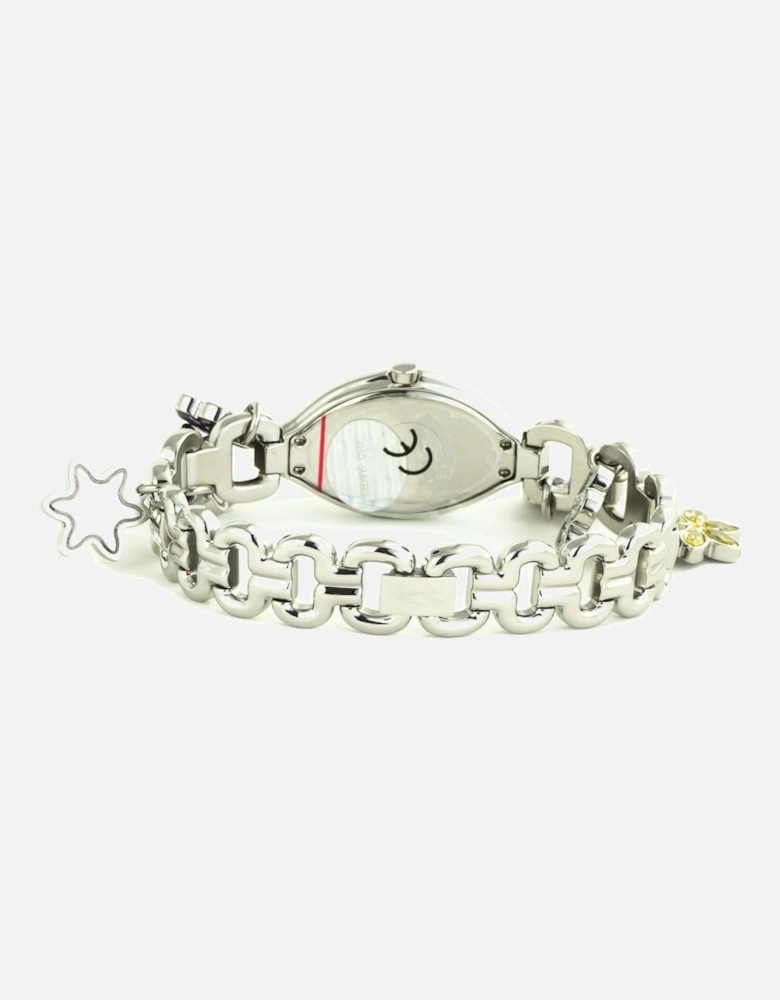 Quartz Analog Steel Case Watch Women - Silver Watches