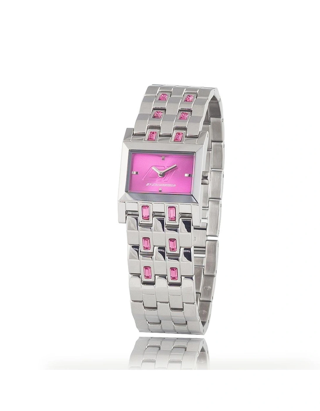 Quartz Analog Steel Case Watch with Pink Dial Women - Silver Watches, 3 of 2