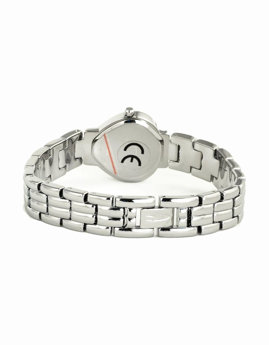 Steel Quartz Analog Watch with Blue Dial Women - Silver Watches