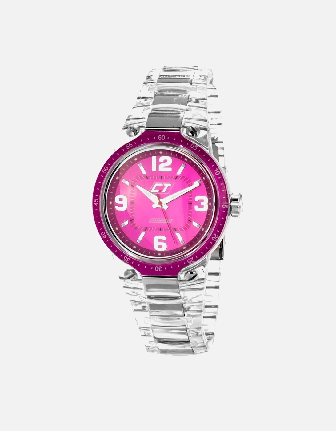 Quartz Chronograph Transparent Polycarbonate Watch Unisex Unisex, 3 of 2