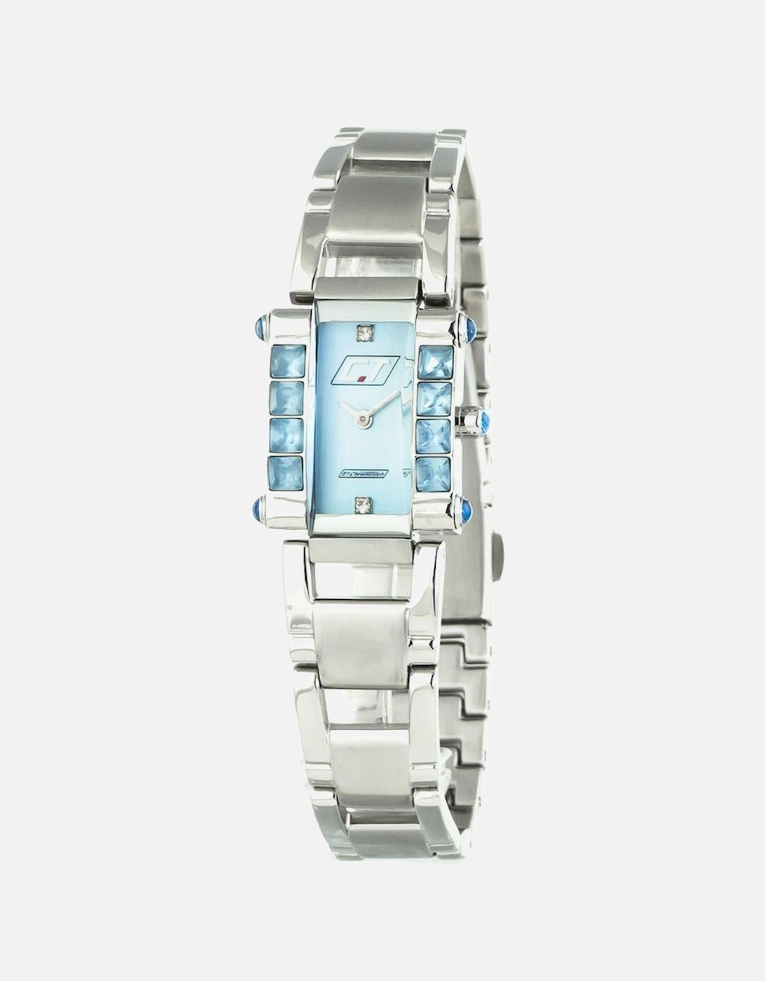 Quartz Analog Steel Case Watch with Blue Dial Women - Silver Watches, 3 of 2