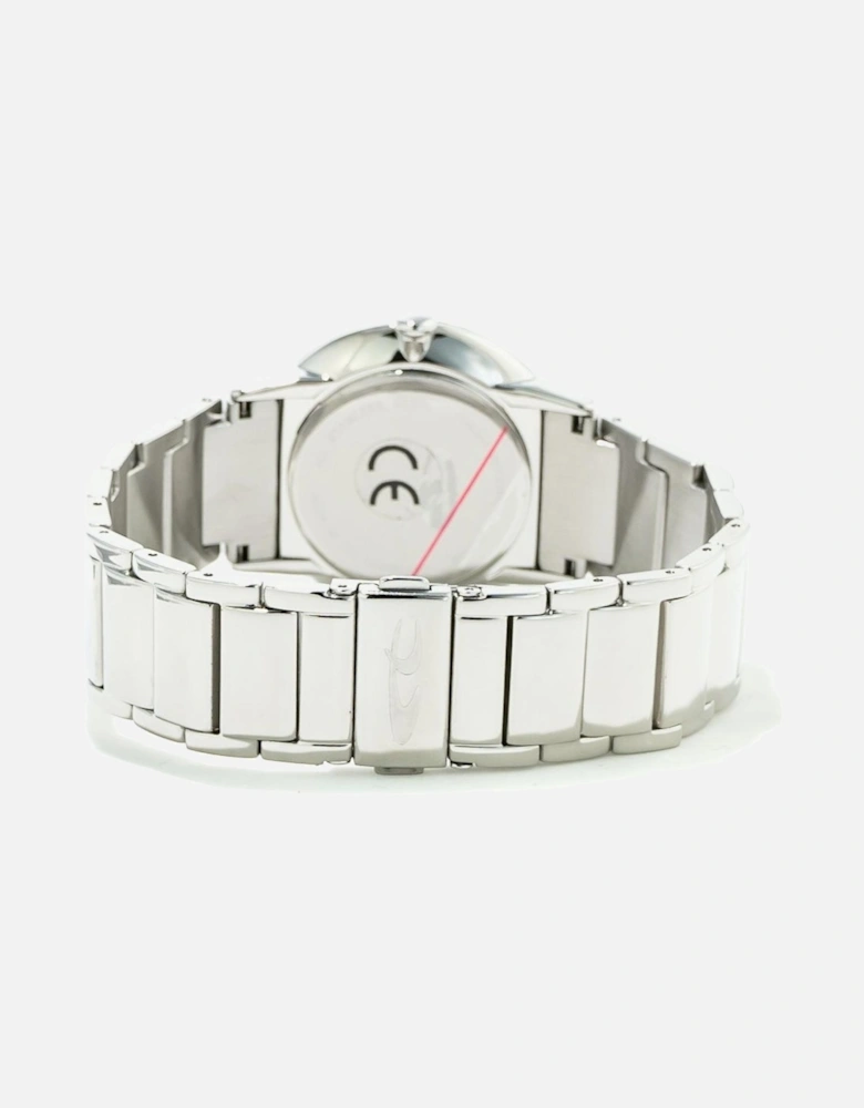 Quartz Steel Analog Watch with Grey Dial Unisex - Silver Unisex