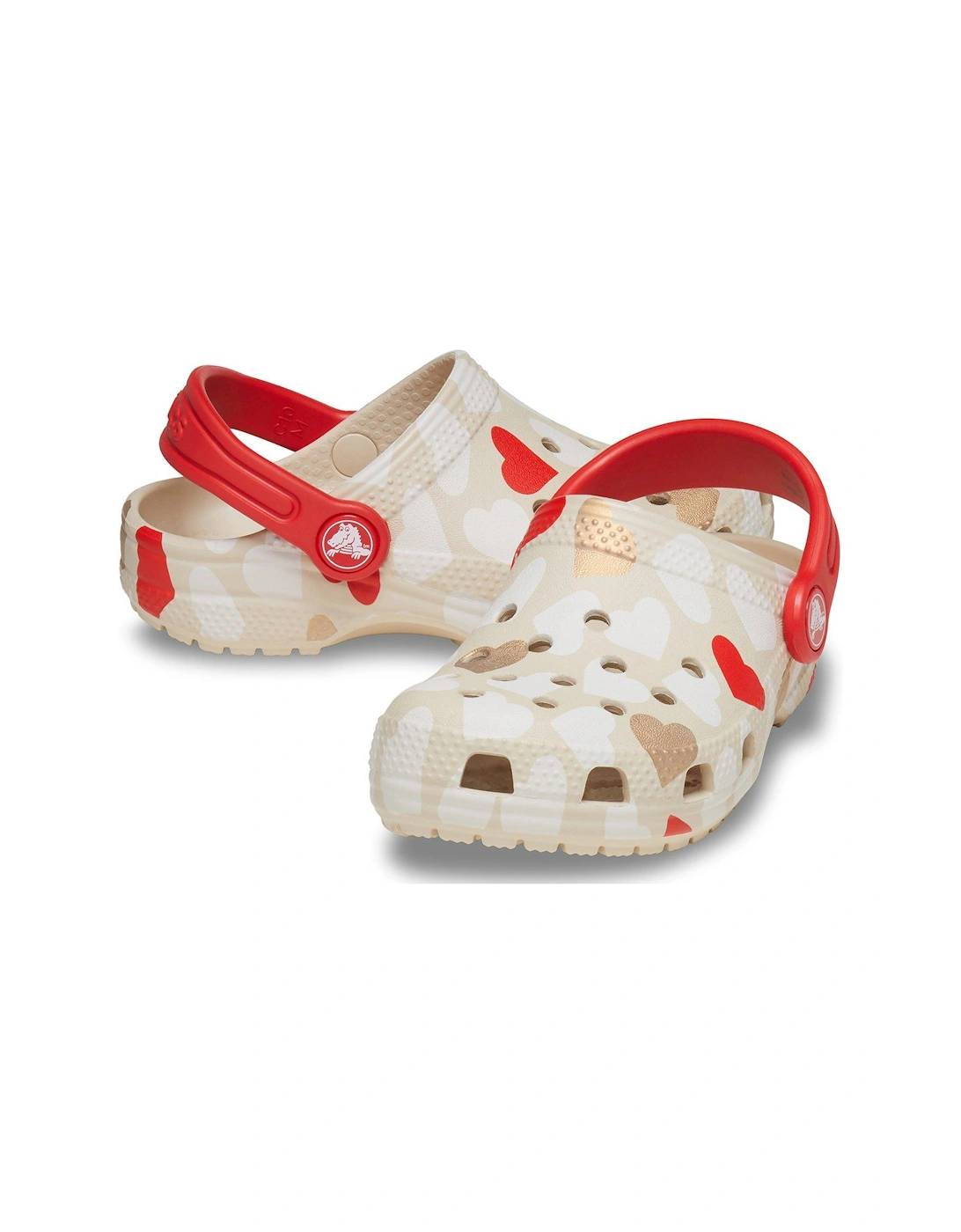 Kids Classic Heart Print Clog - Multi