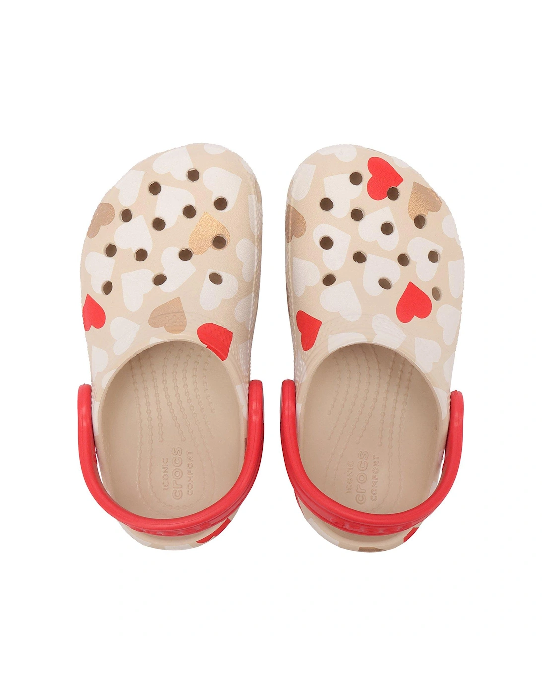 Kids Classic Heart Print Clog - Multi