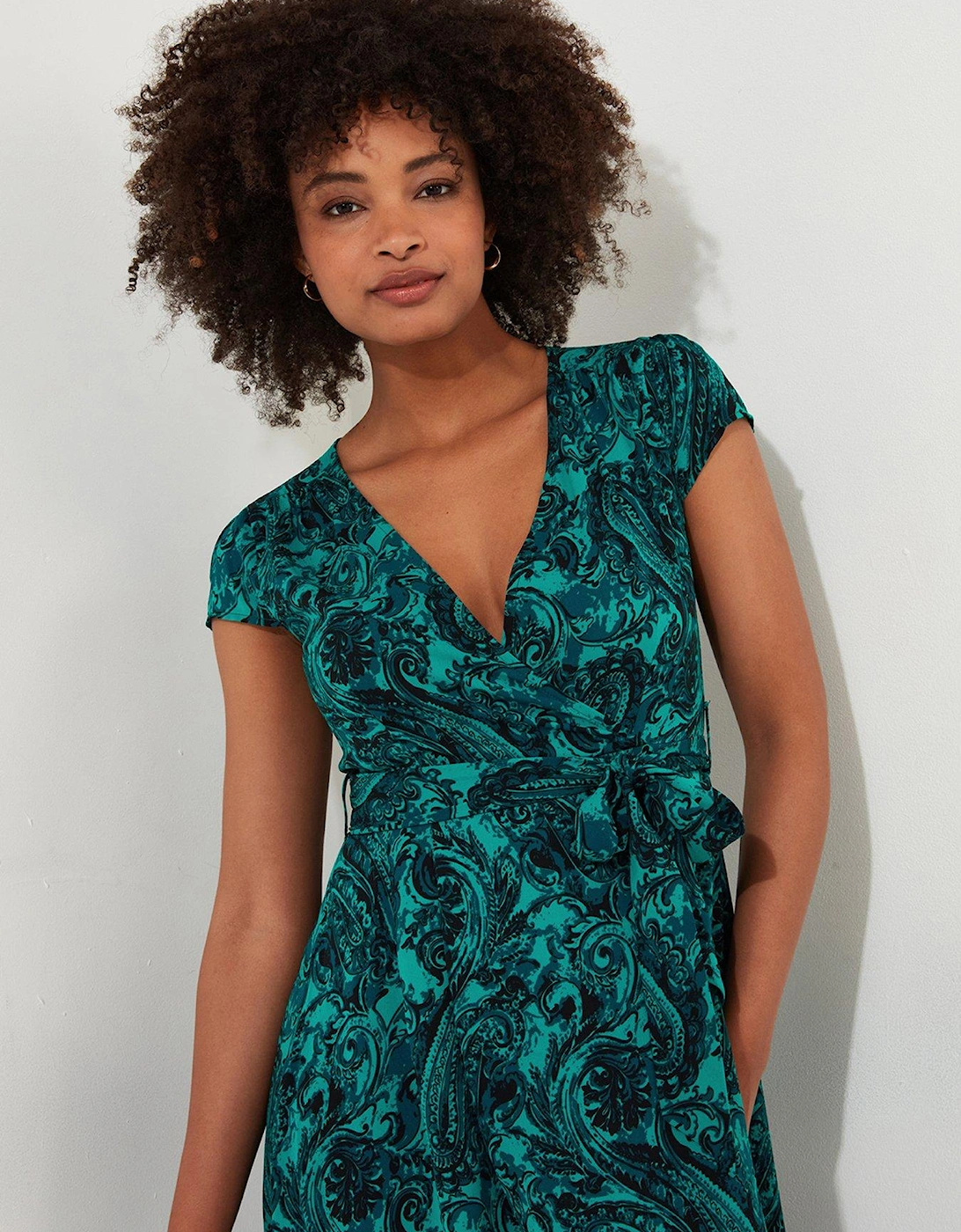 Perfect Paisley Dress -green