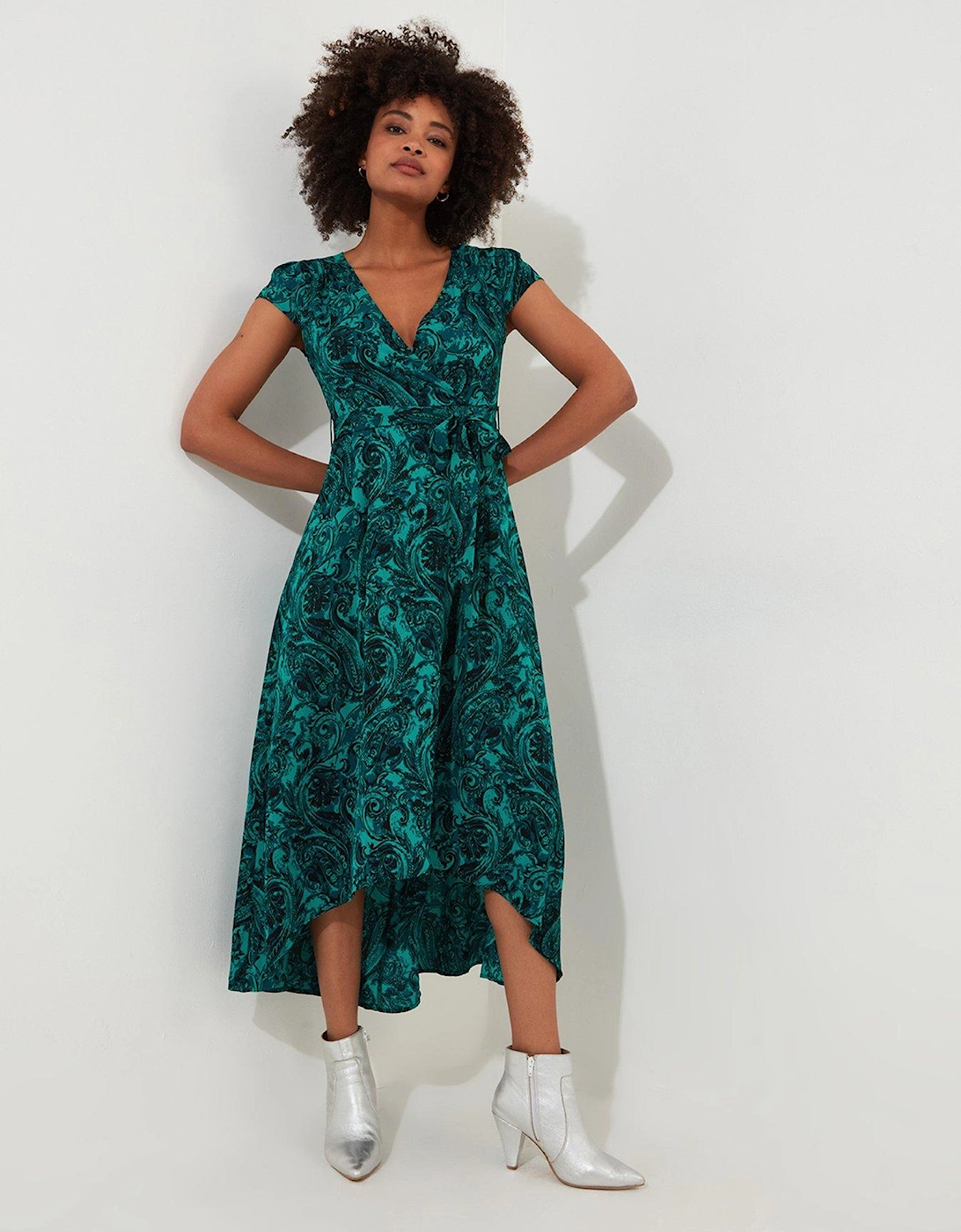 Perfect Paisley Dress -green