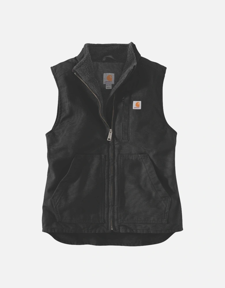 Carhartt Womens Sherpa Lined Mock Neck Soft Duck Vest