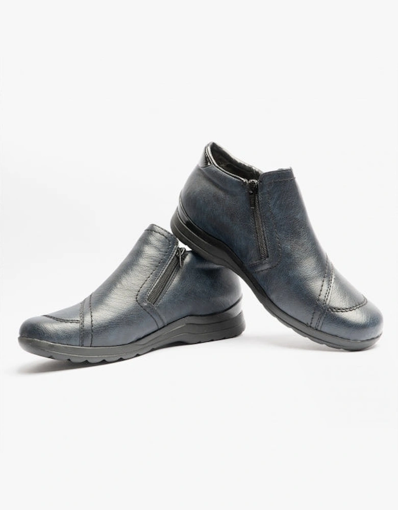 L1866-14 Womens Ankle Boots Blue