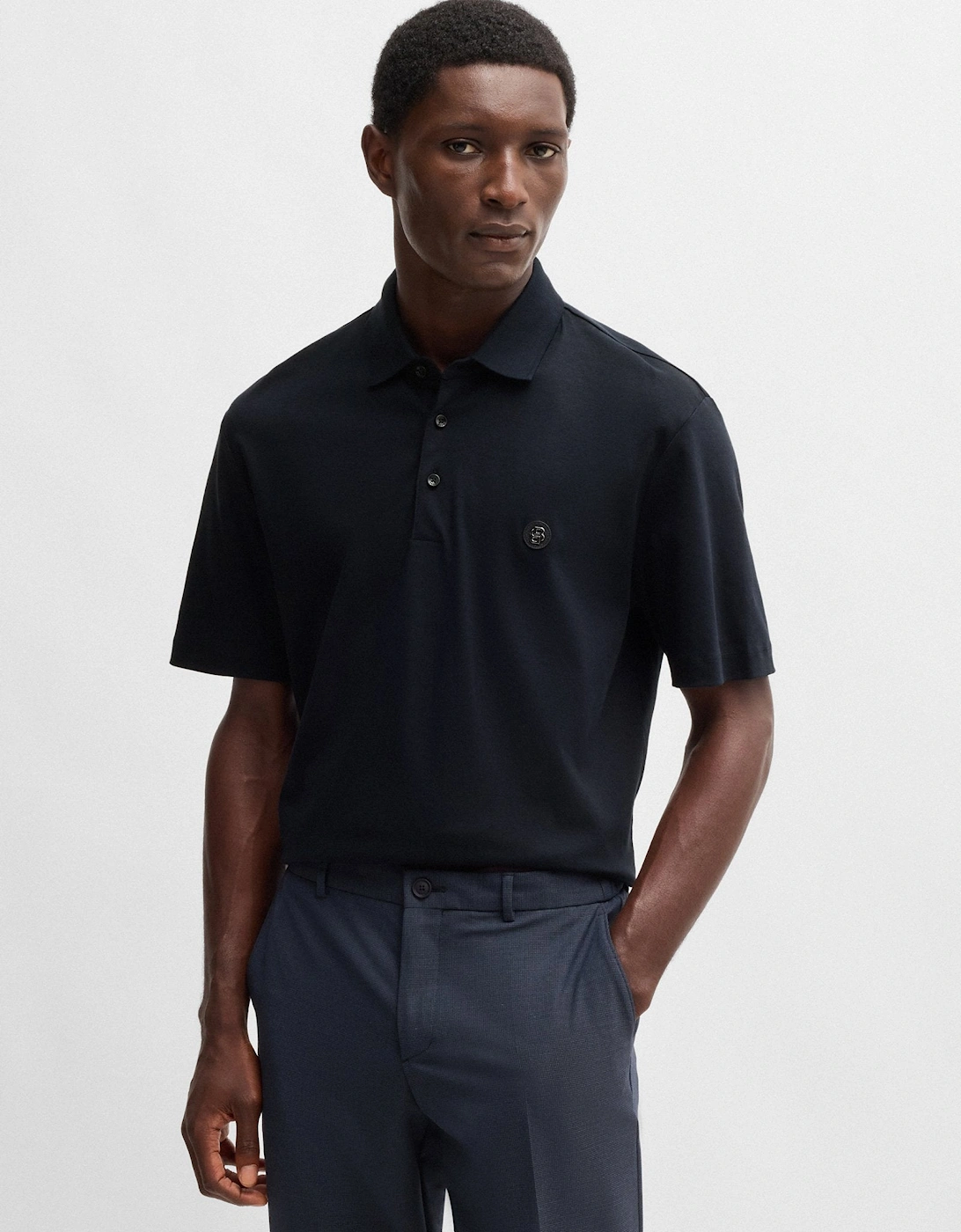 BOSS Black C-Parris 01 Polo Shirt A2-24 404 Dk Blue