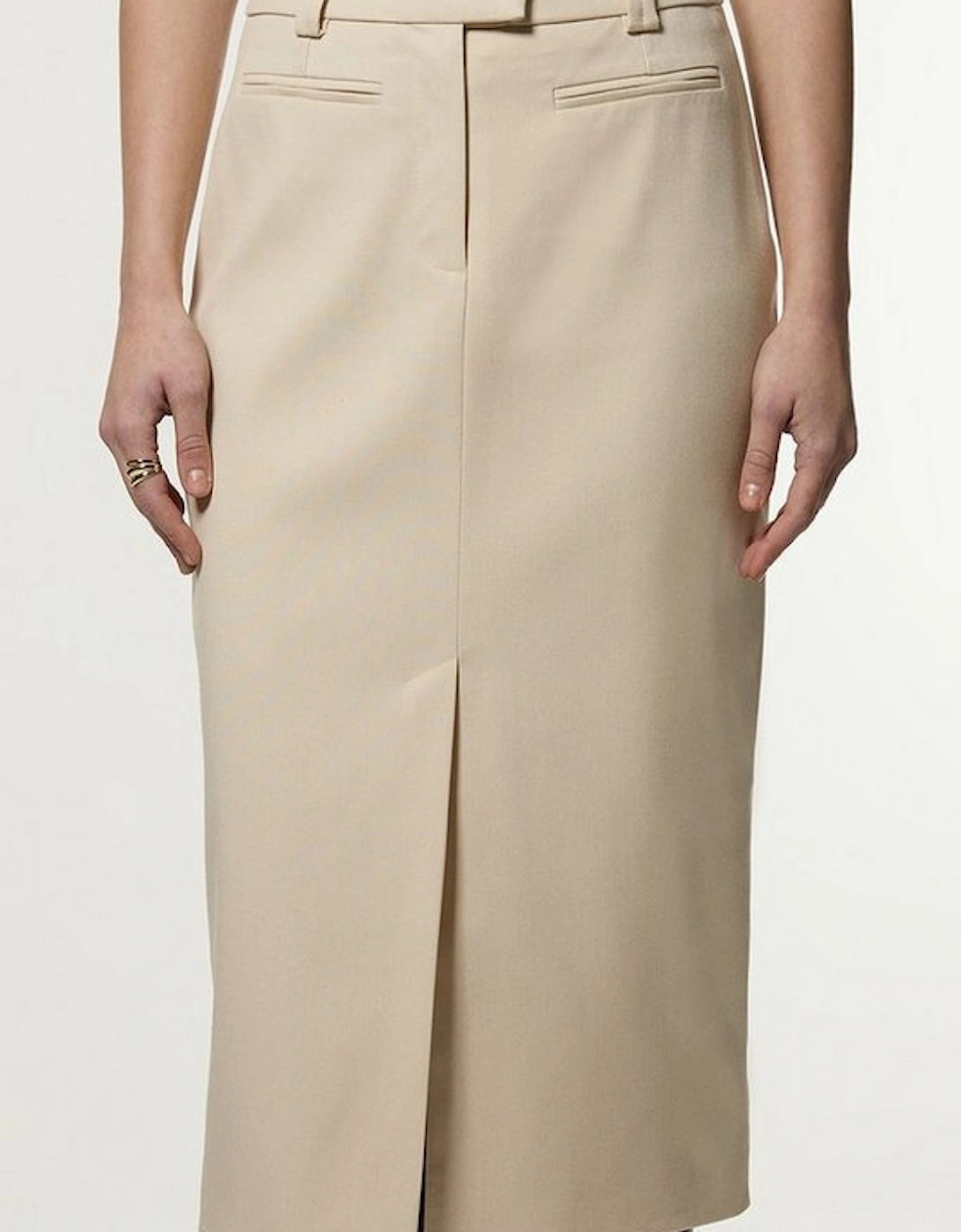 Soft Structured Tailored Pencil Skirt