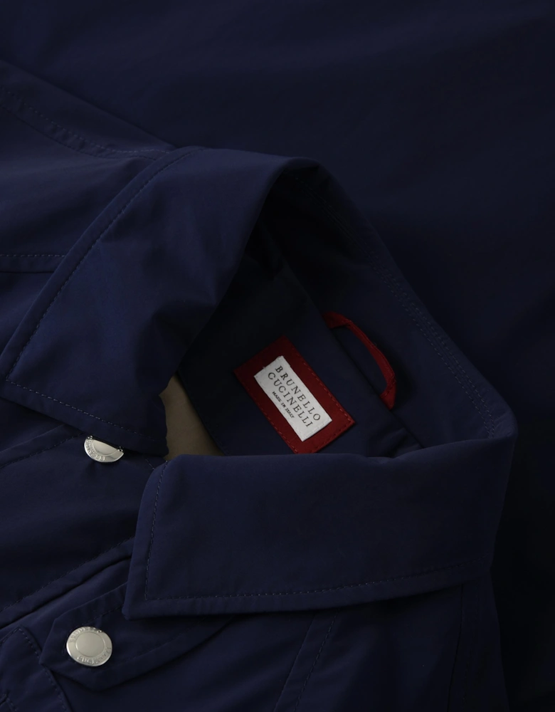 Water Resistant Patch Pocket Jacket Navy