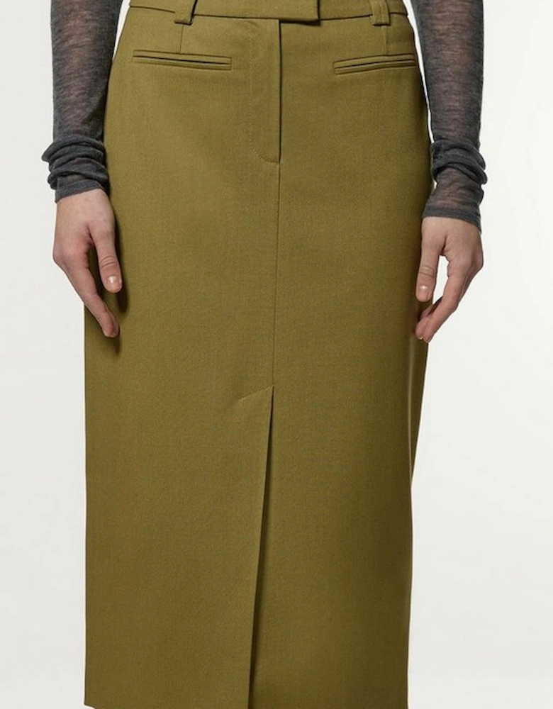 Soft Structured Tailored Pencil Skirt