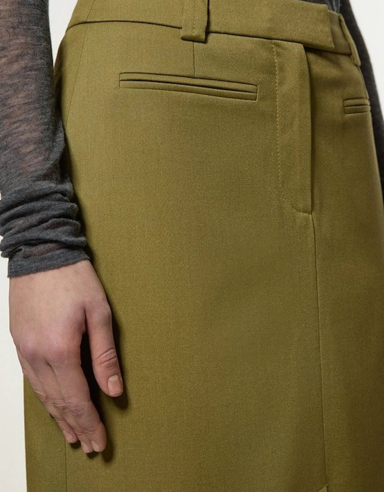 Soft Structured Tailored Pencil Skirt