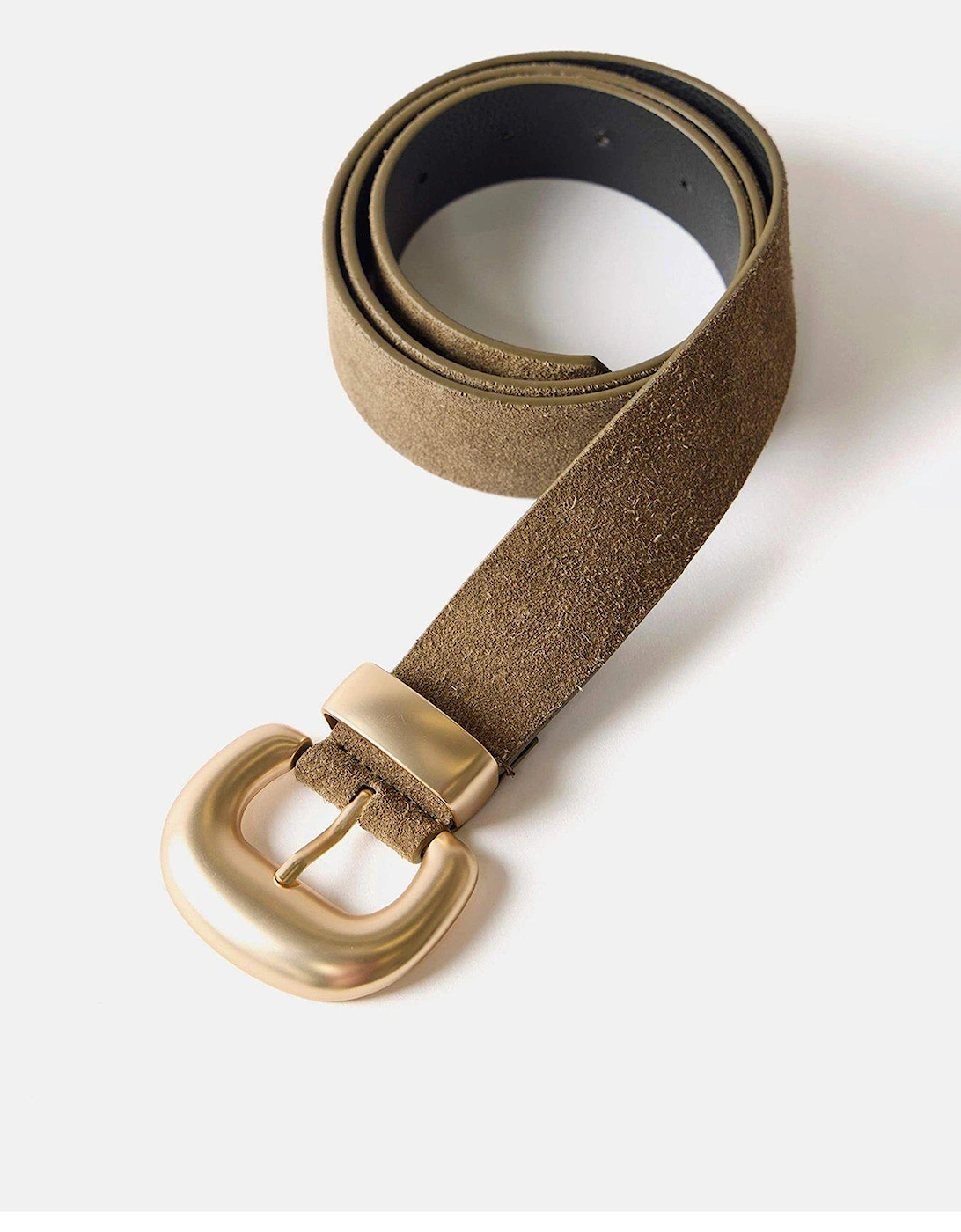 Khaki Suede Wide Belt, 2 of 1