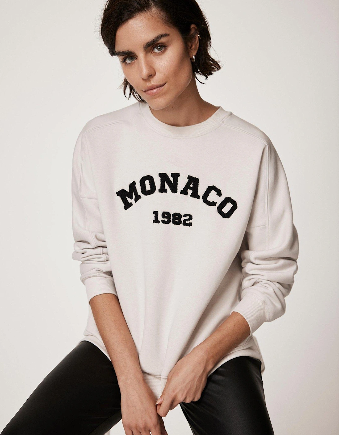 Monaco Sweatshirt - Cream, 2 of 1