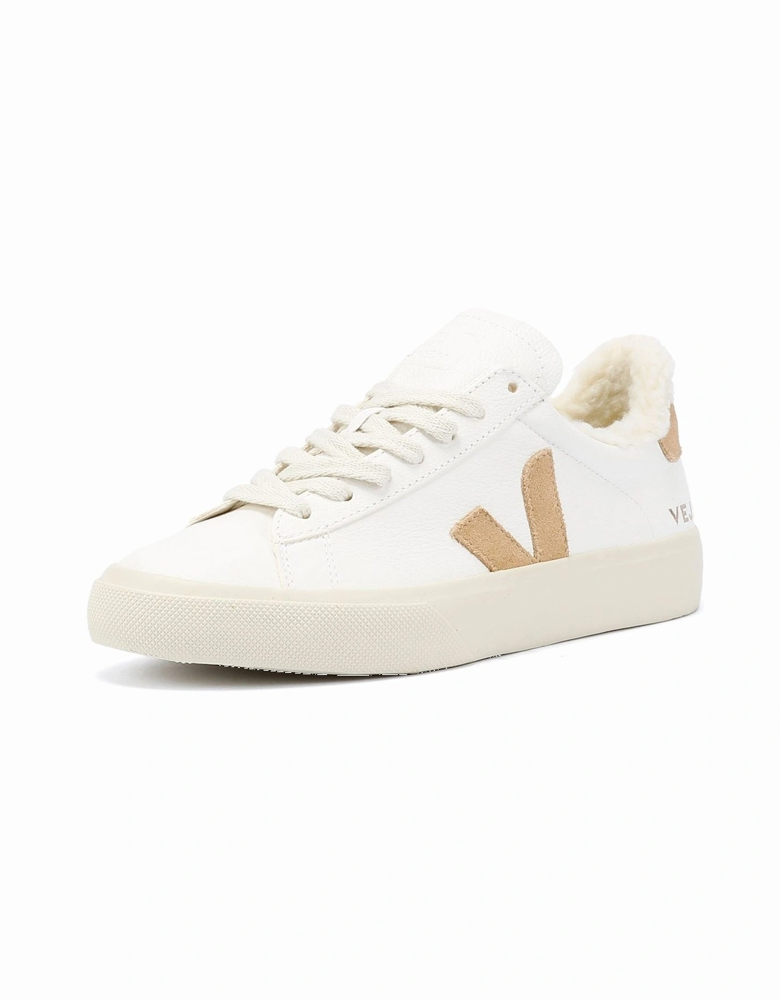 Campo Winter Leather Women's White/Tan Trainers