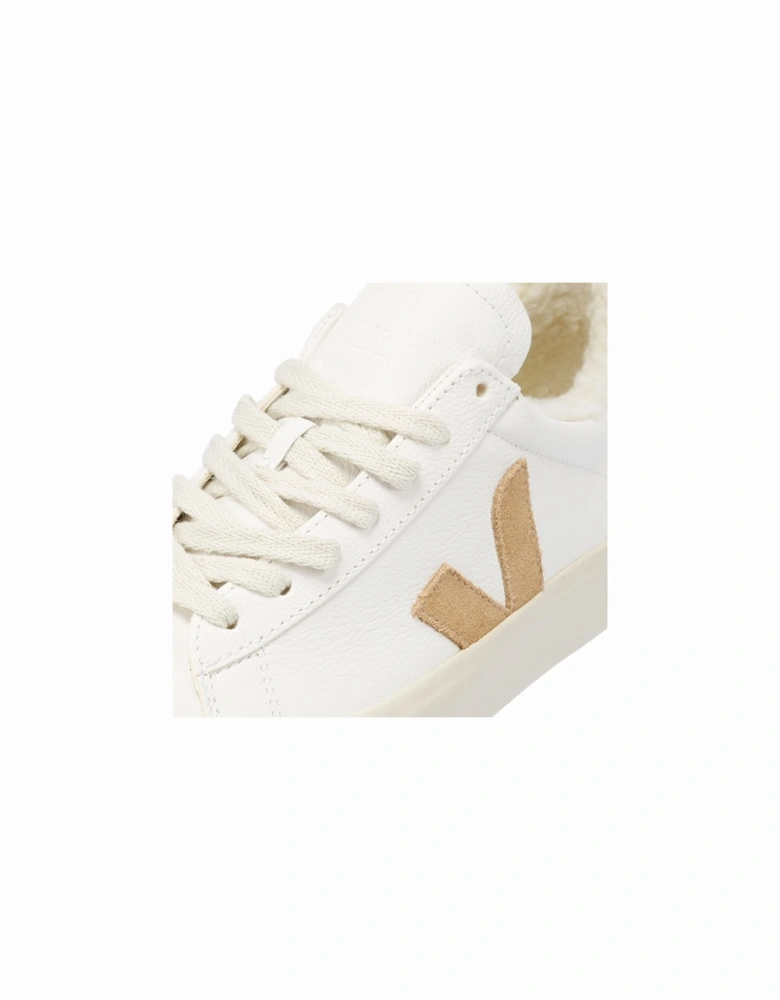 Campo Winter Leather Women's White/Tan Trainers