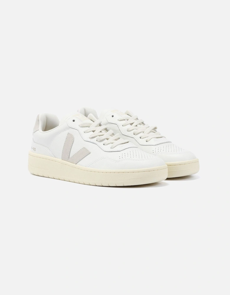 V-90 Leather Men's White/Natural Trainers