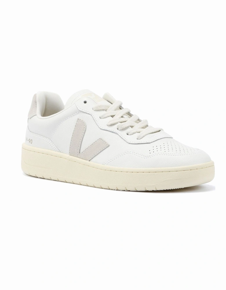 V-90 Leather Men's White/Natural Trainers