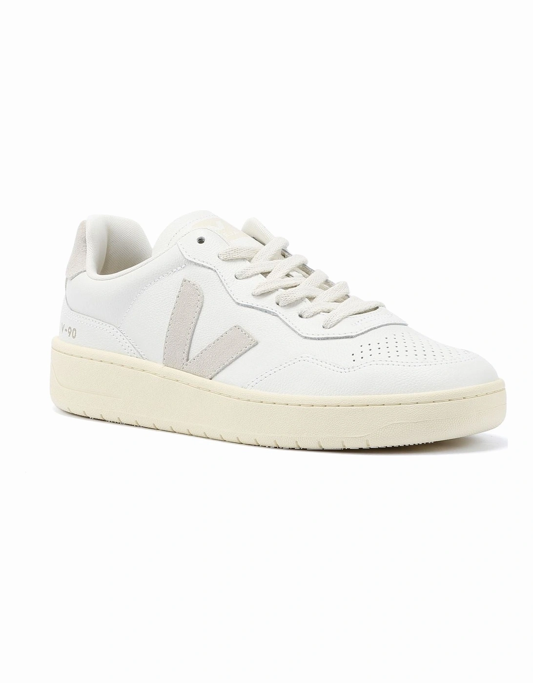 V-90 Leather Men's White/Natural Trainers