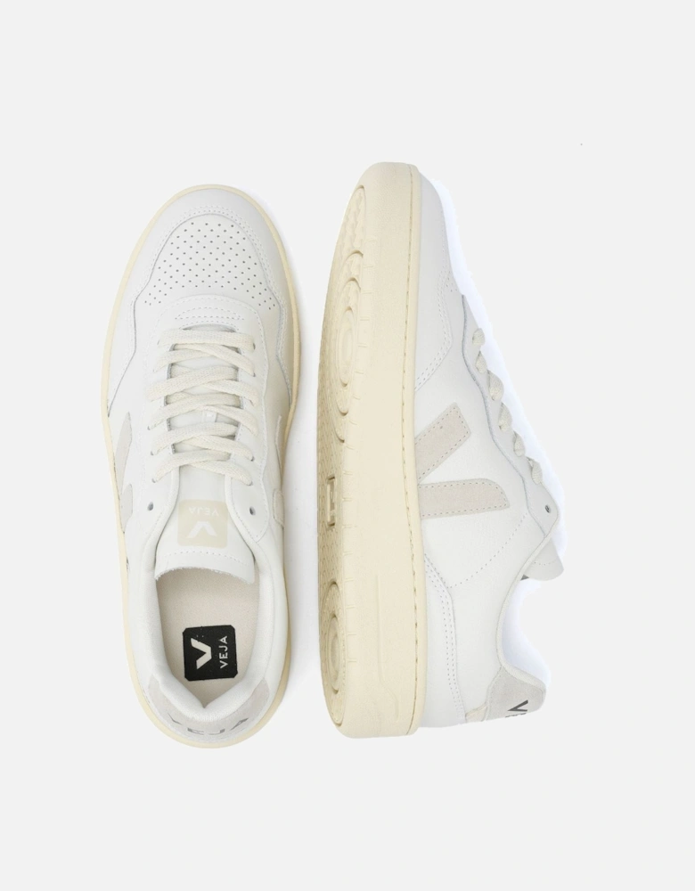V-90 Leather Men's White/Natural Trainers