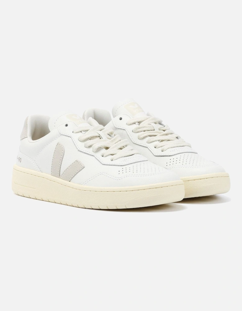 V-90 Leather Women's White/Natural Trainers