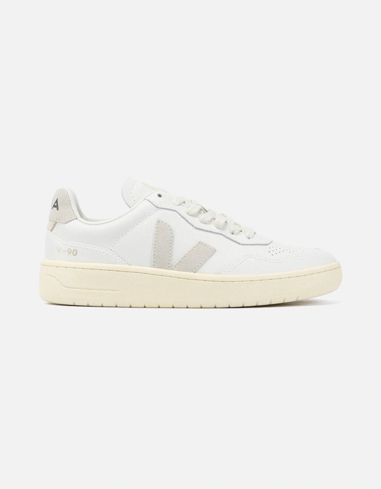 V-90 Leather Women's White/Natural Trainers