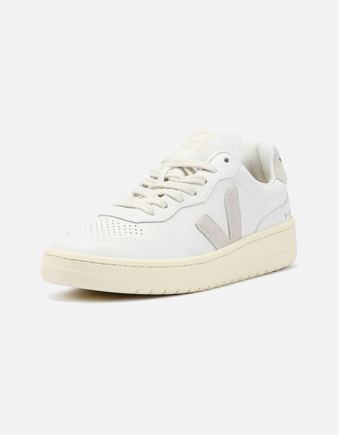 V-90 Leather Women's White/Natural Trainers