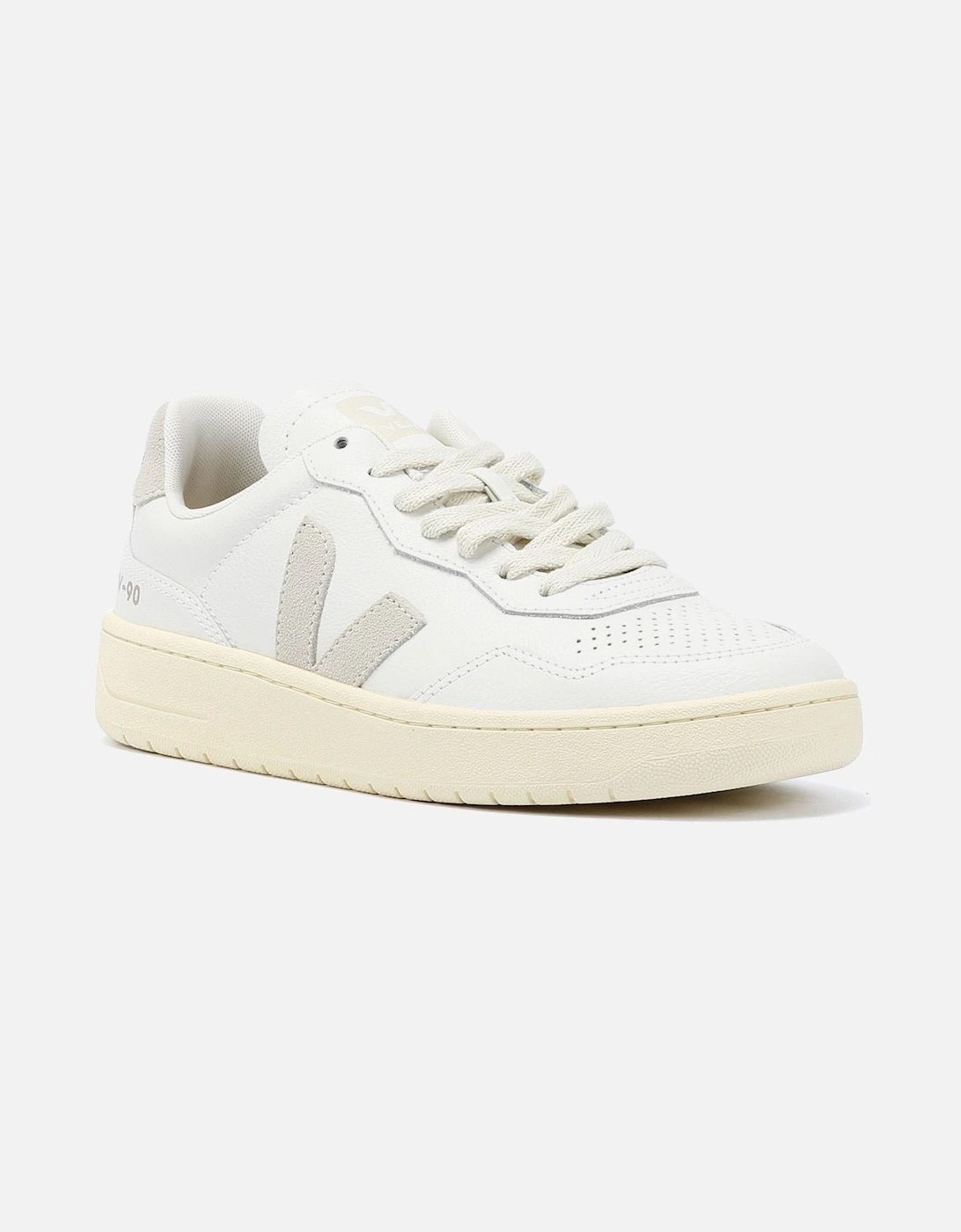 V-90 Leather Women's White/Natural Trainers