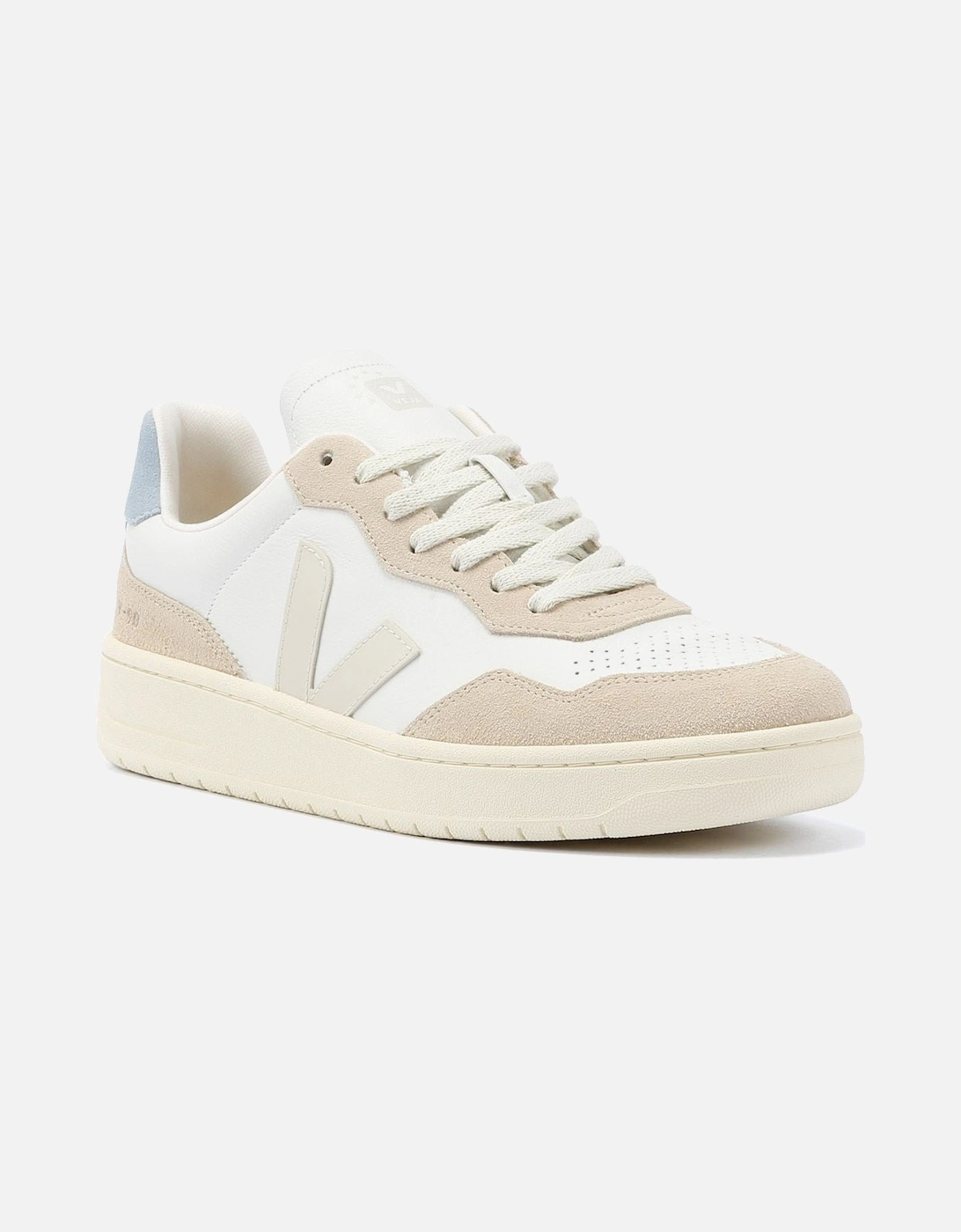 V-90 Leather Men's White/Pierre/Steel Trainers