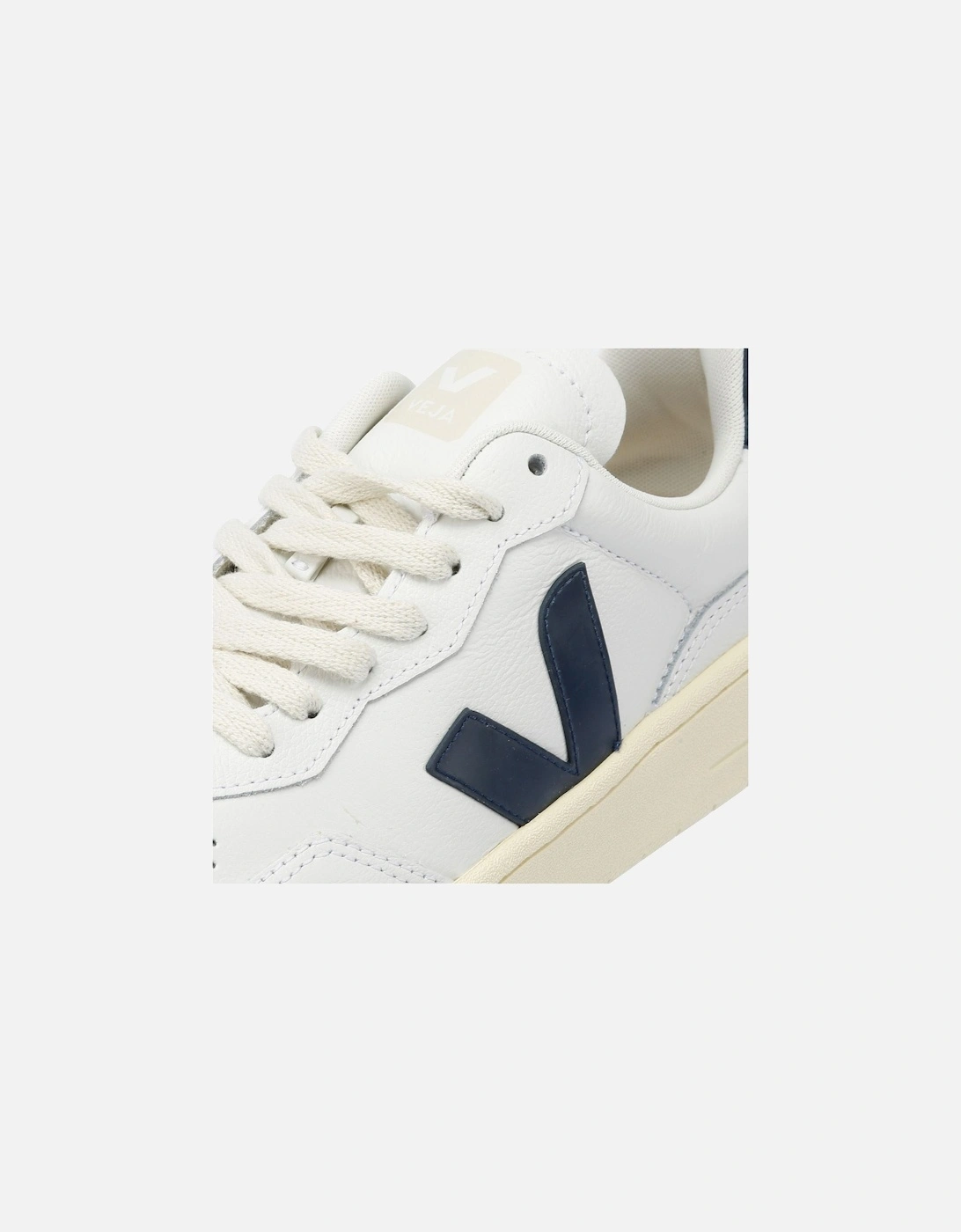 V-90 Leather Women's White/Navy Trainers