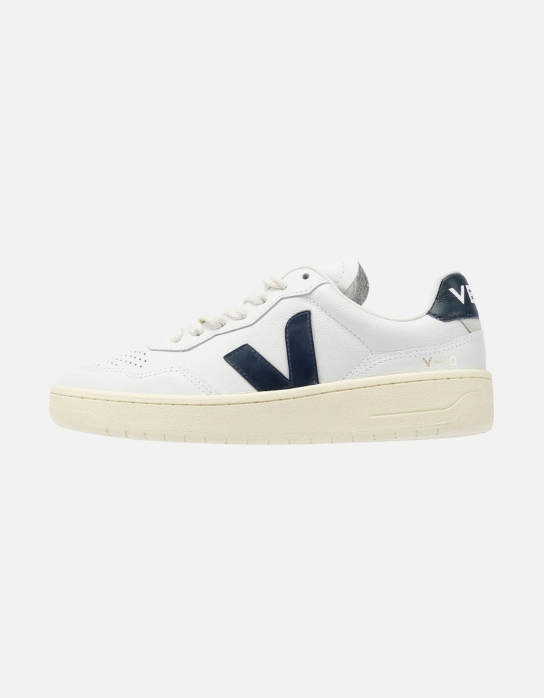 V-90 Leather Women's White/Navy Trainers