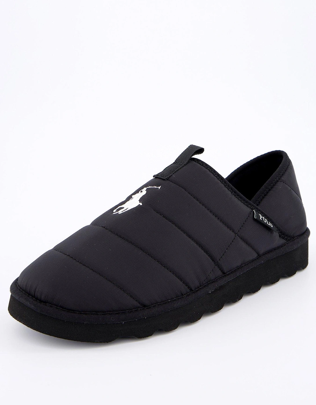 Everett Quilted Collapse Heel Slippers - Black, 7 of 6