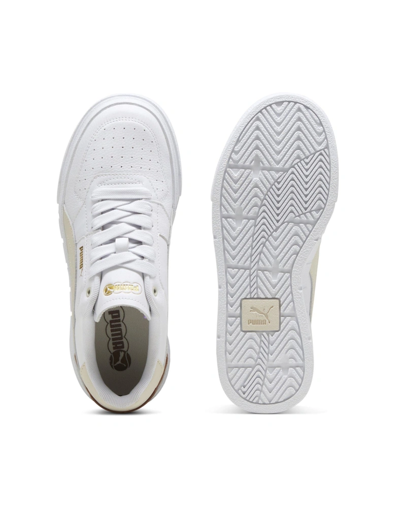 Women's Cali Court Leather Trainers - White