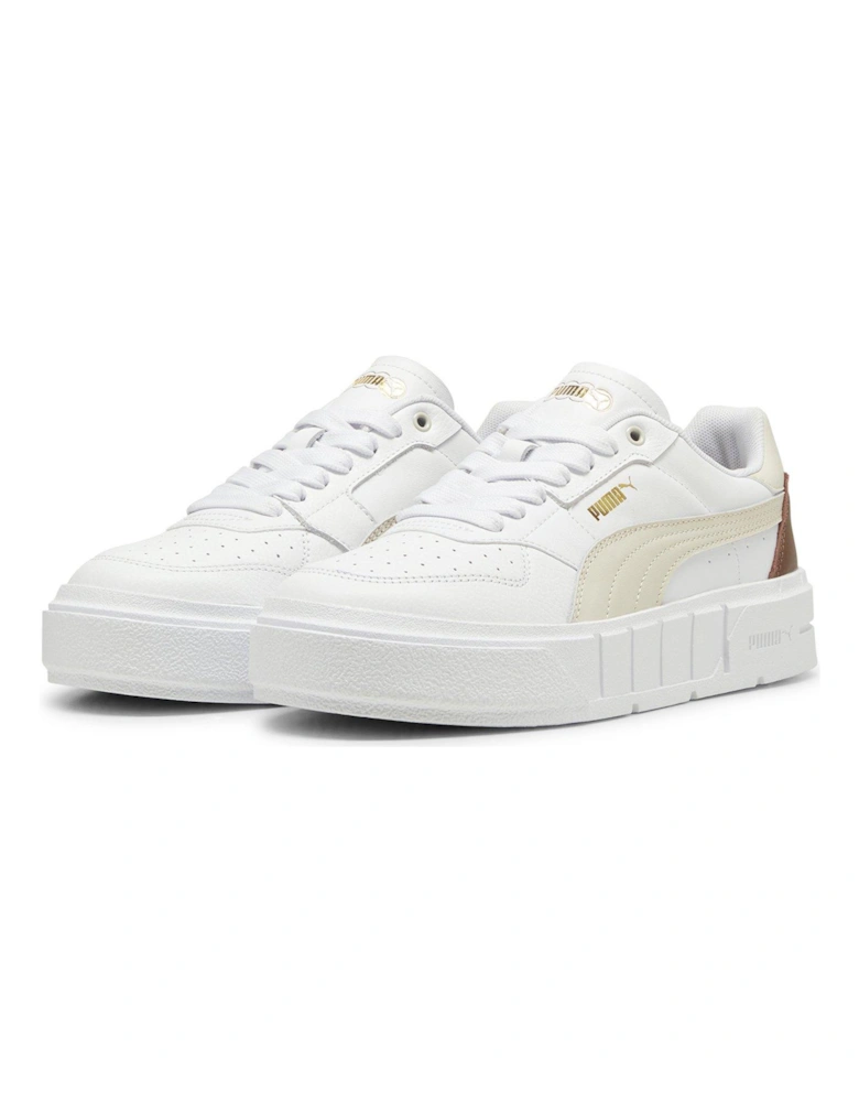 Women's Cali Court Leather Trainers - White