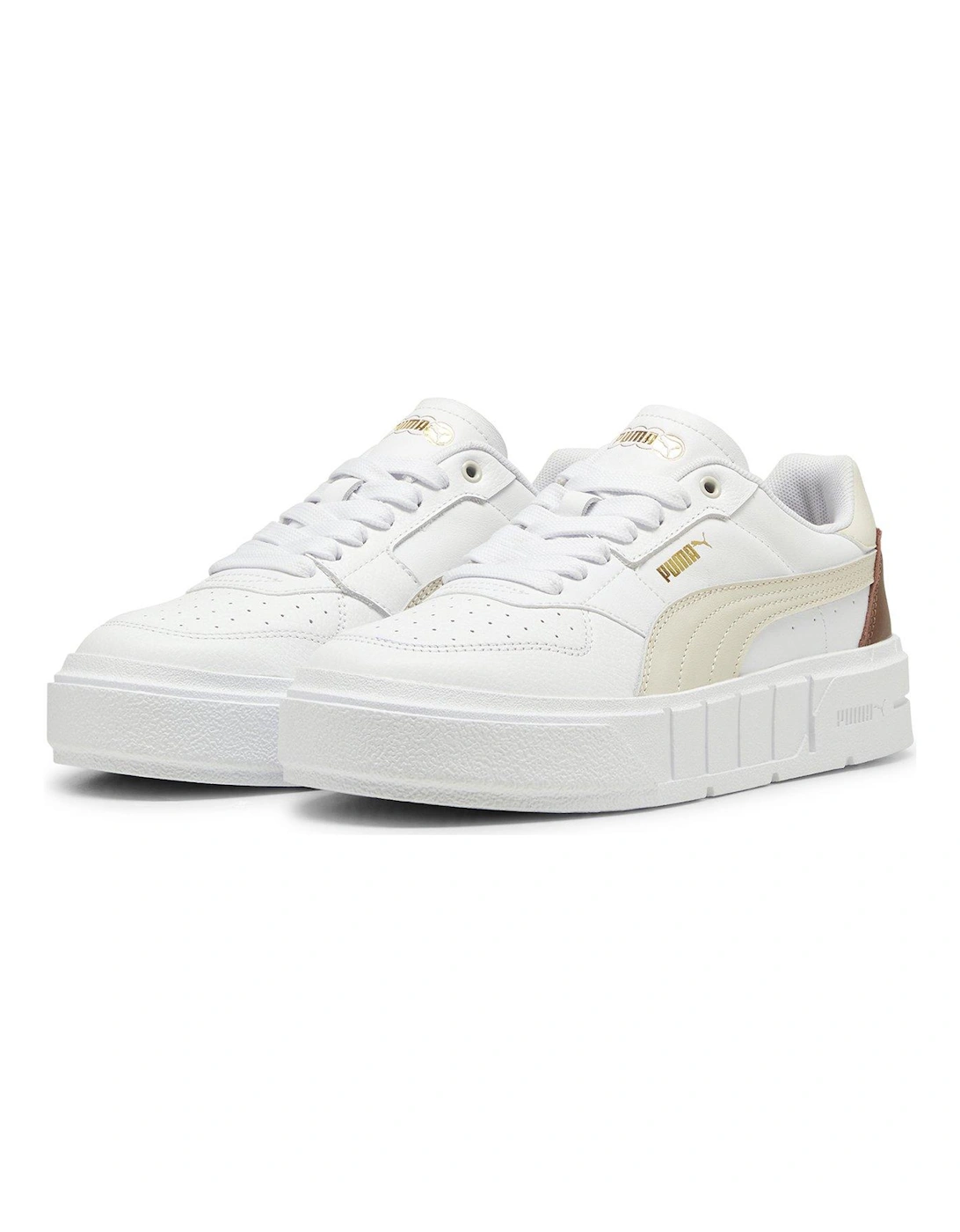 Women's Cali Court Leather Trainers - White