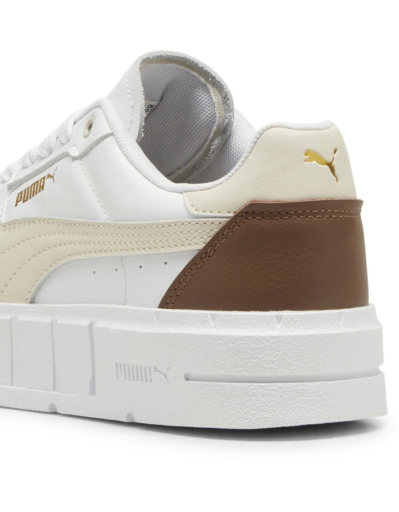 Women's Cali Court Leather Trainers - White