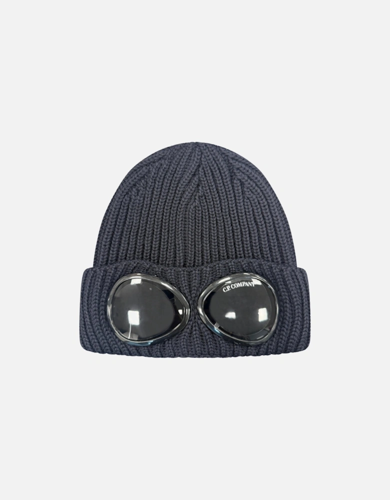 Wool Goggle Beanie Navy