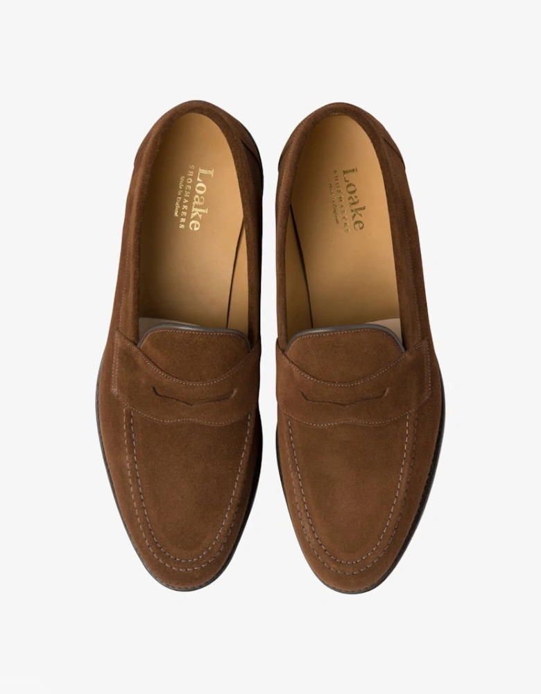 Imperial Saddle Loafer Brown Suede