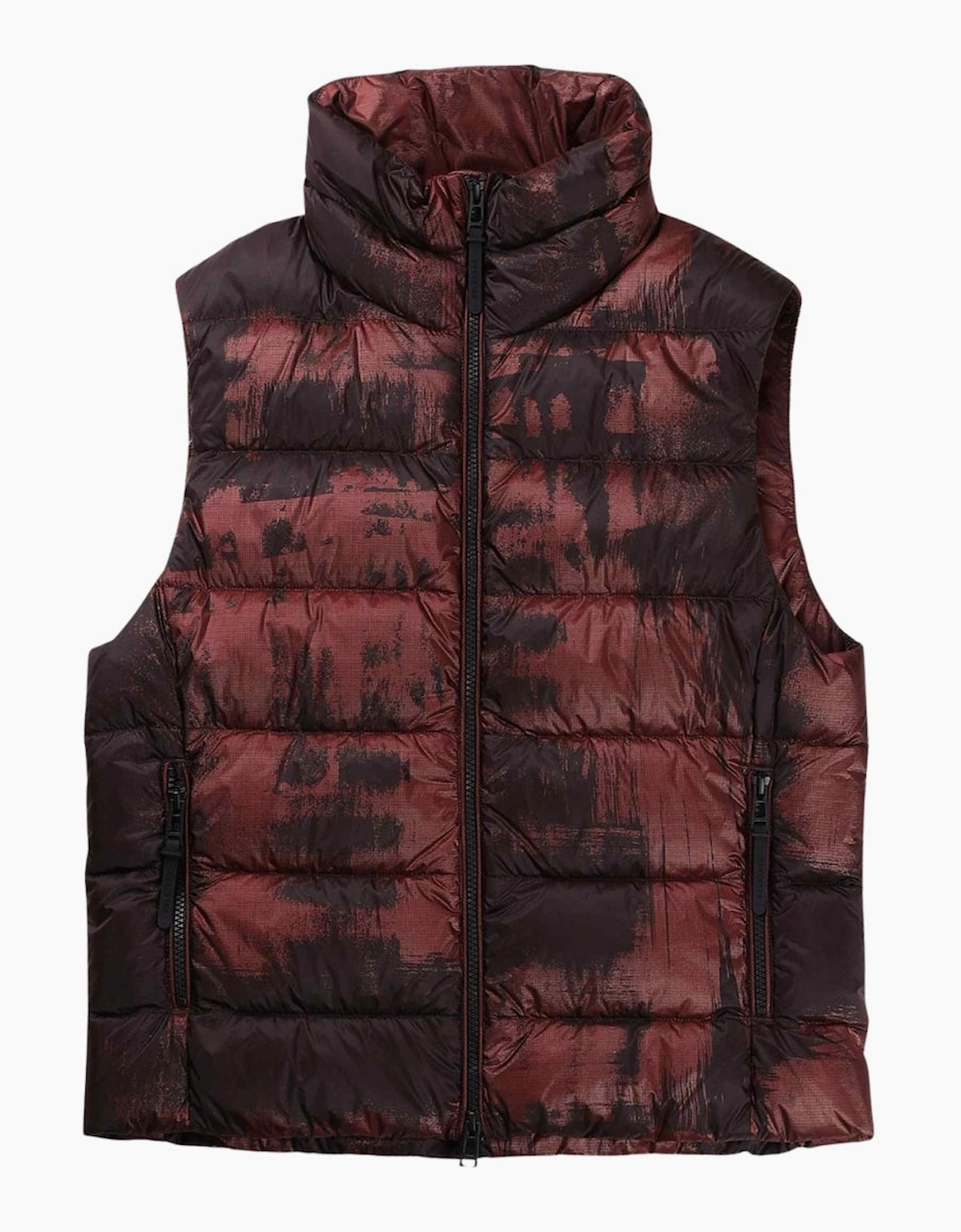 Women's Belstaff Abstract Laurel Lava Red Gilet Down Jacket - Size: 14