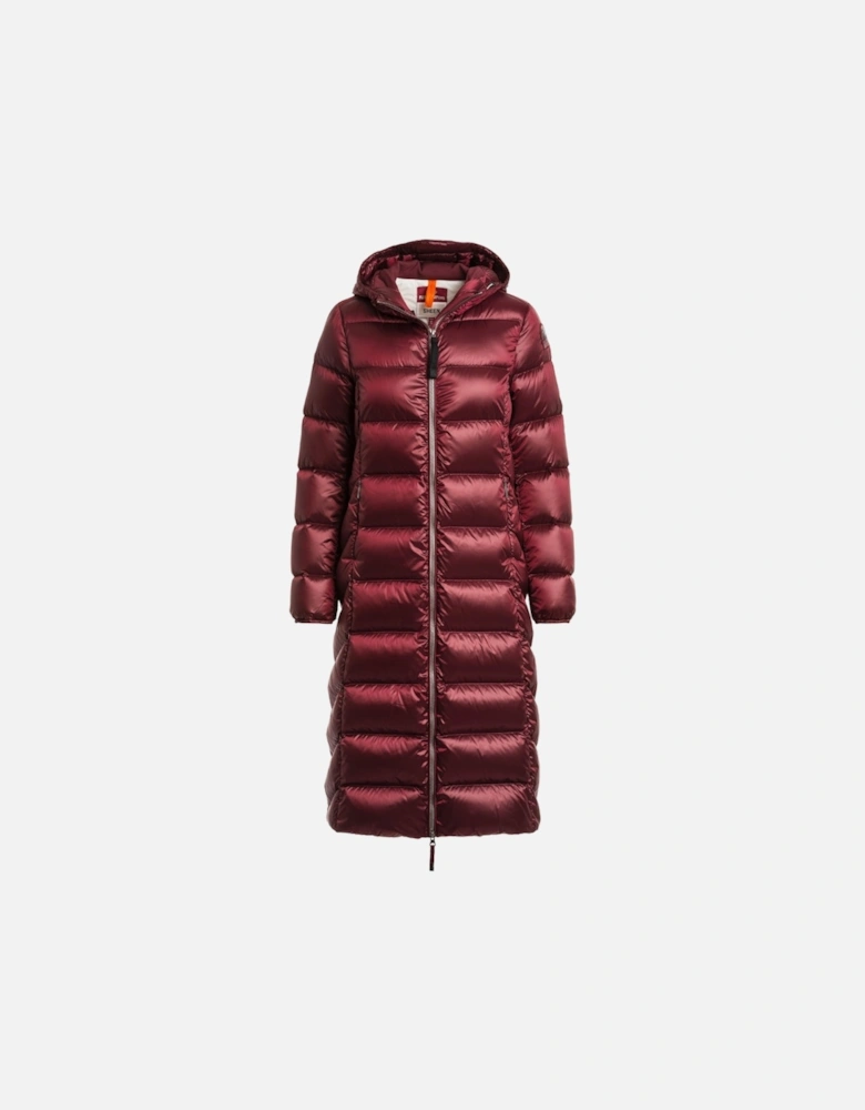 Leah Red Long Down Jacket