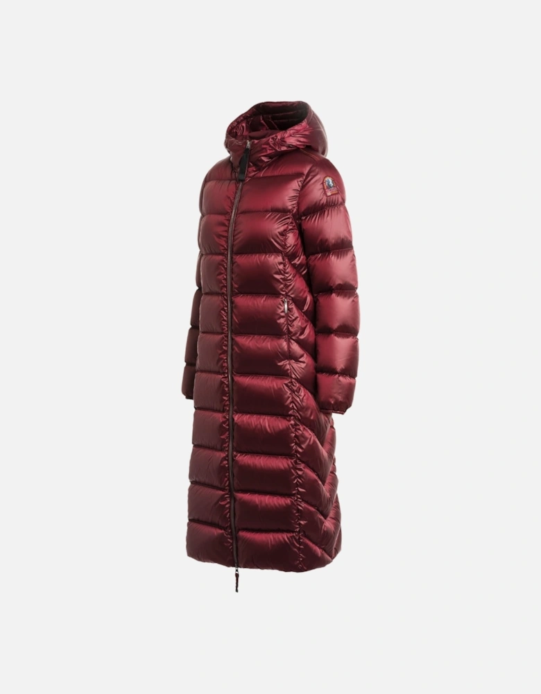 Leah Red Long Down Jacket