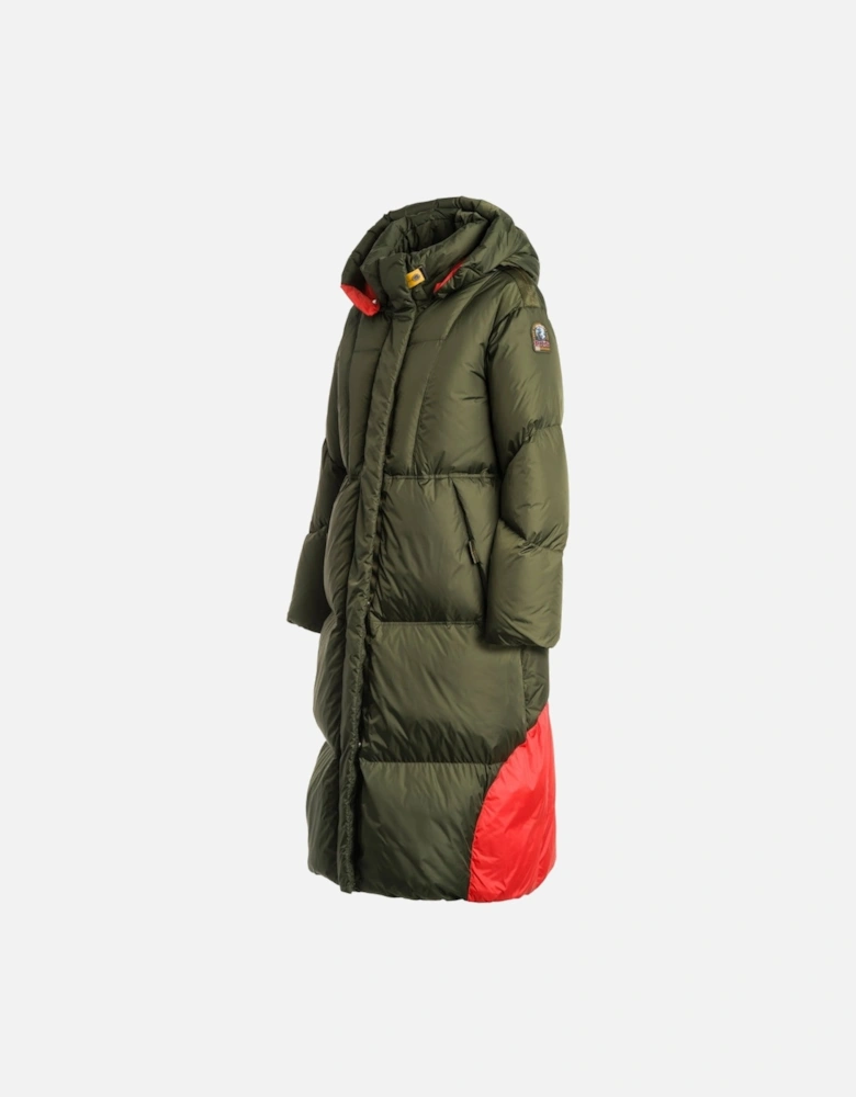 Liu Rosemary Green Long Down Jacket