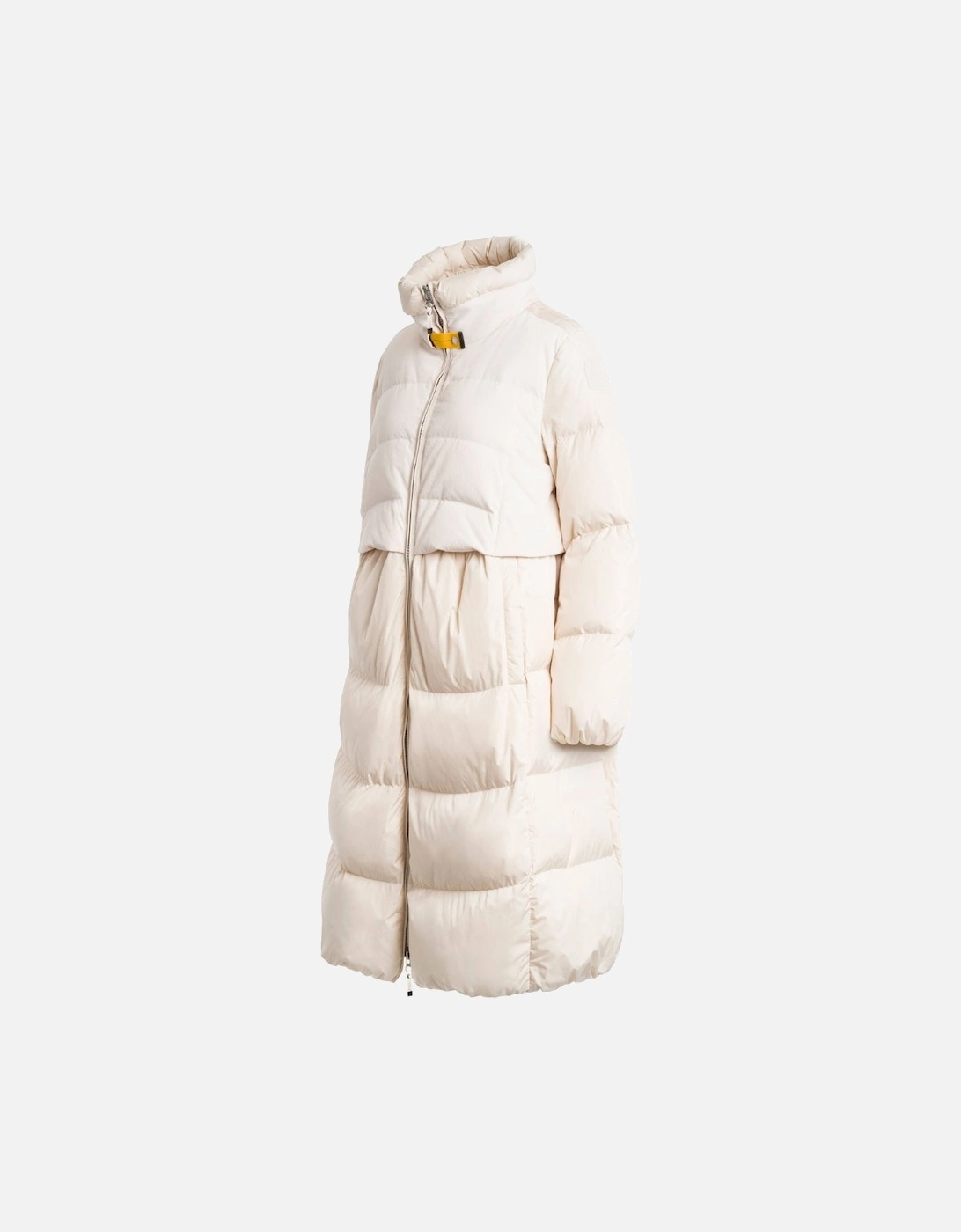 Comfort Fit Eyma White Long Down Jacket