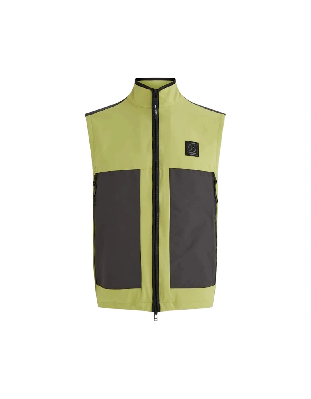 Men's Belstaff Ratio Lime Green Gilet Jacket - Yellow - Size: 40/Regular