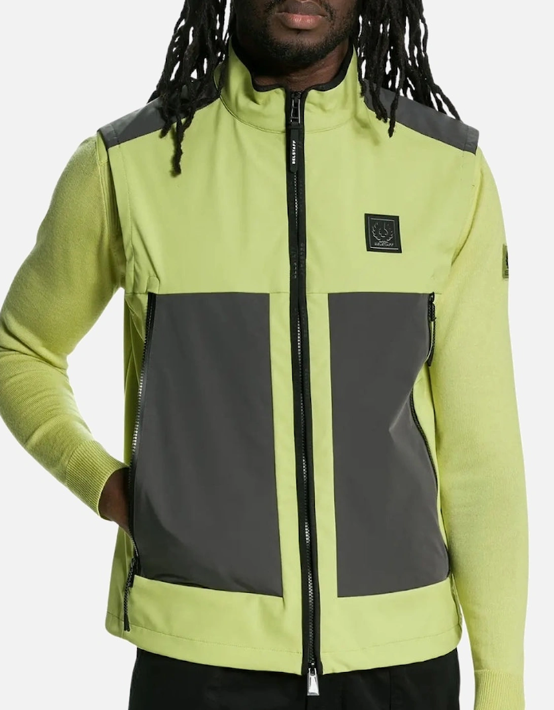 Ratio Lime Green Gilet Jacket