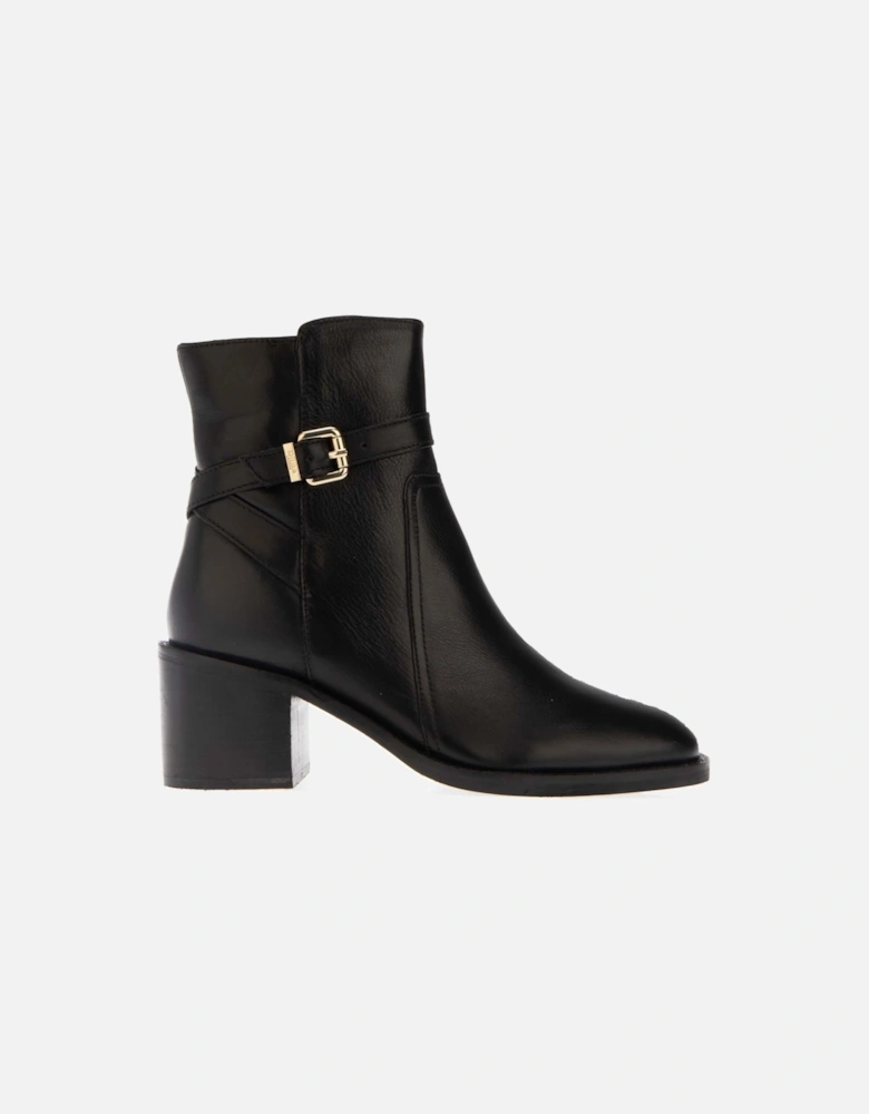 Plotto Leather Block Heel Boots