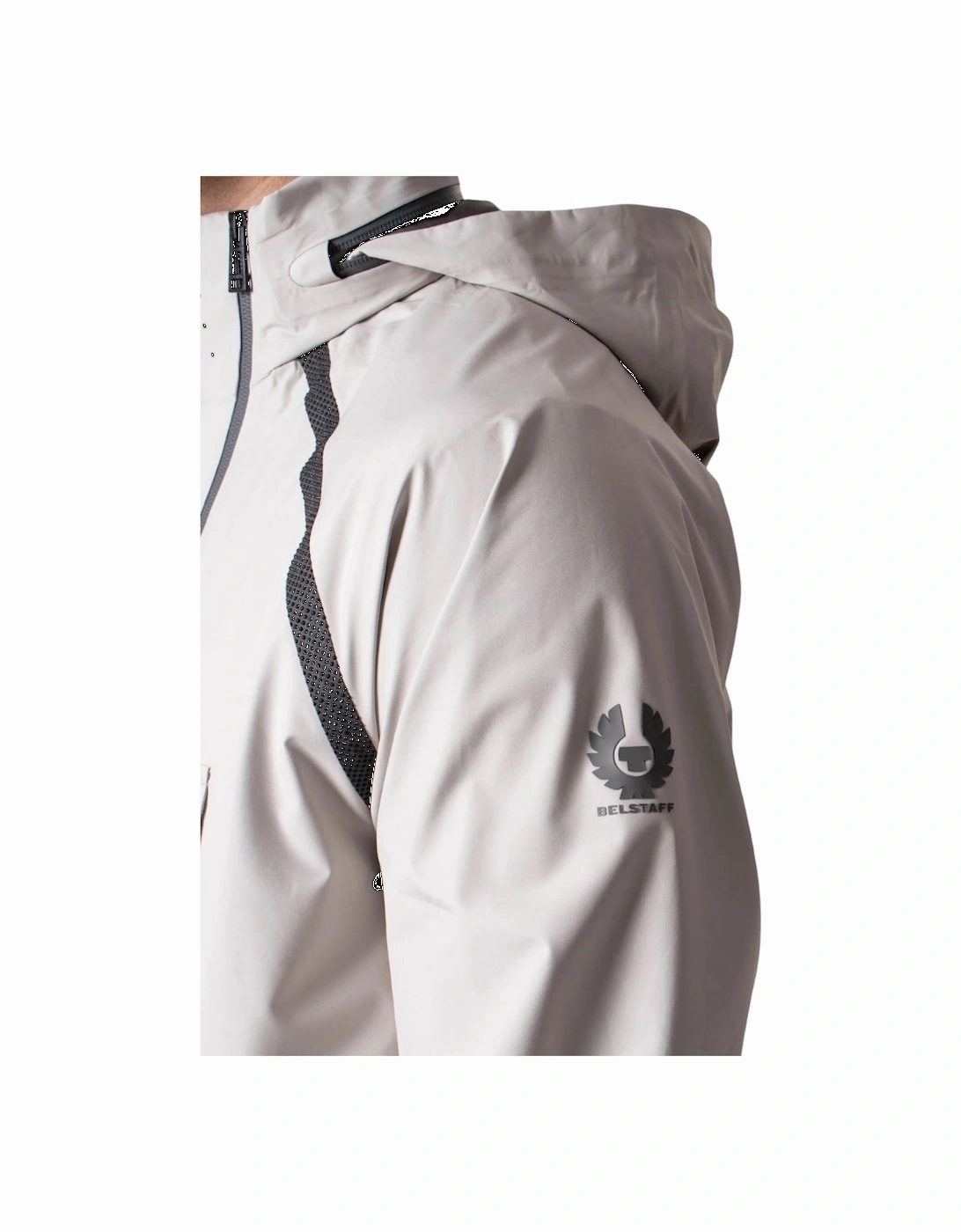 Solid Twin Beige Waterproof Track Jacket